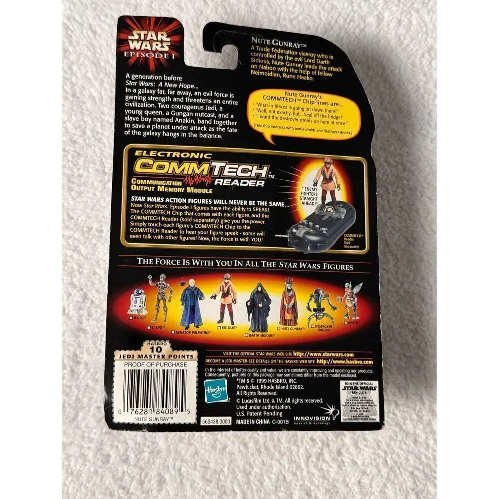 Star Wars Episode I Nute Gunray with CommTech Chip/1999